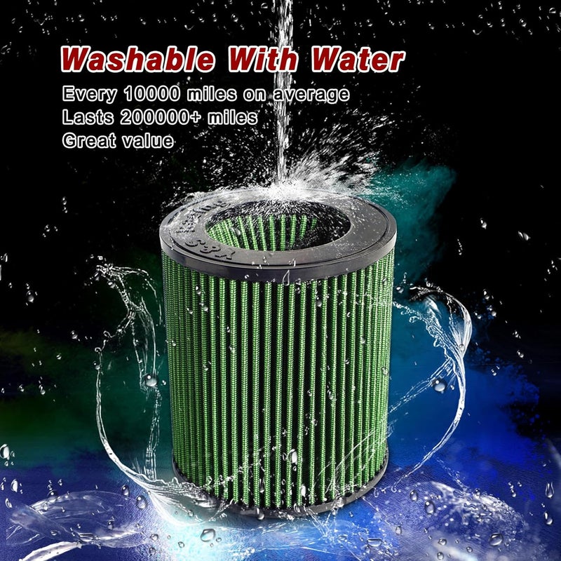 KNSPEC High Performance Air Filter Intake Compatible with Ford Focus 2009-2018 RS/ST MK3 MK3.5 Accessories,Cold Air Intake Filter - Image 5